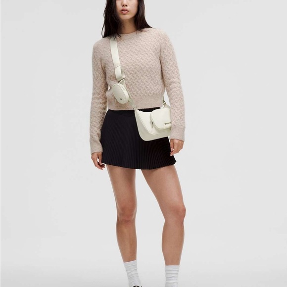 Crossbody Bag with Nano Pouch - Bone - Picture 1 of 10